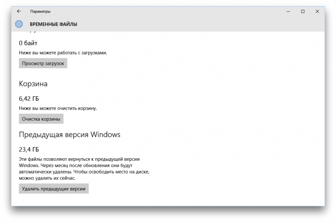 Windows 10 hasta el espacio libre