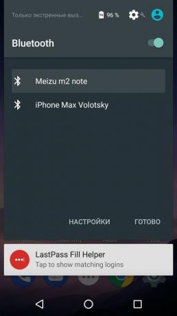 Cómo distribuir el Internet desde su teléfono a Android: Conexión del Nexus 5 con el Meizu M2 Nota sobre Bluetooth