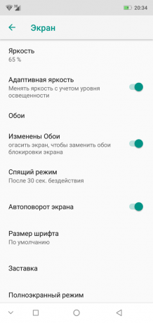 Smartphone general Ulefone X: Configuración de pantalla