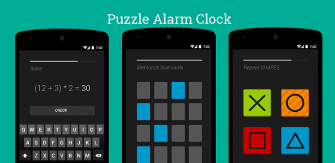 Como olvidar el botón de repetición de alarma de reloj a Puzzle Alarm Clock