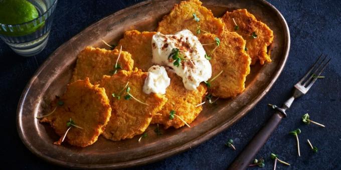 Tortitas de calabaza con sémola