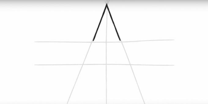 Cómo dibujar una estrella de cinco puntas: encierra en un círculo la esquina