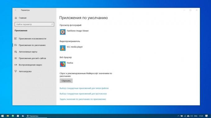 Configuración de Windows 10: Cambiar la aplicación predeterminada