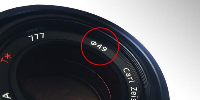 cómo elegir un lente de la cámara: el diámetro de la lente