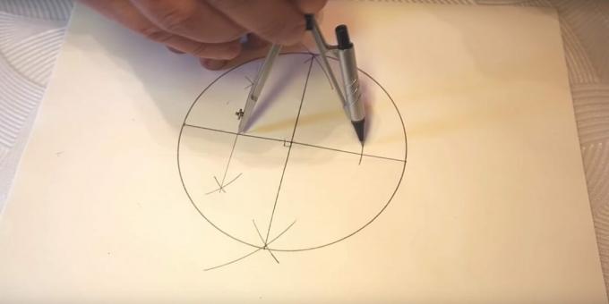 Cómo dibujar una estrella de cinco puntas: marca en el lado derecho