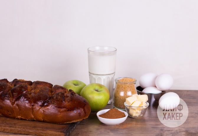 Ideas para el desayuno: budín de pan. ingredientes